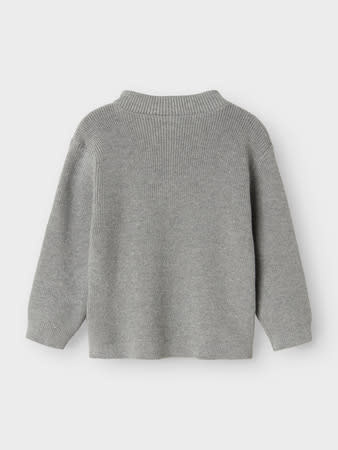 NMMNESOLLE LS KNIT 13247088 Grey Melange