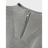 NMMNESOLLE LS KNIT 13247088 Grey Melange