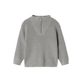 NMMNESOLLE LS KNIT 13247088 Grey Melange