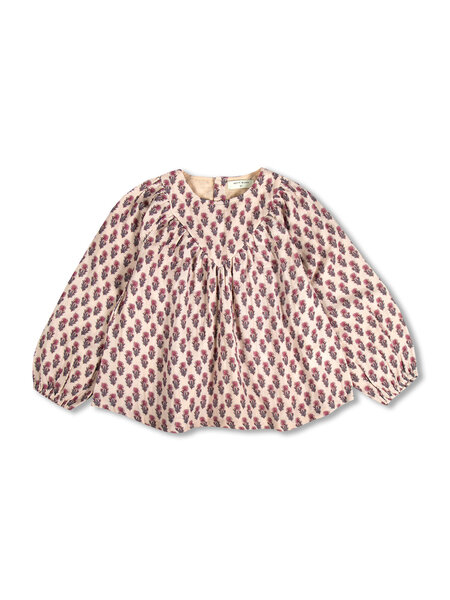 PETIT BLUSH Kate Blouse AW25-202 Paisley Flower AOP
