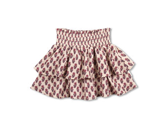 Mini Smock Skirt AW25-501 Paisley Flower AOP