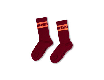 Sport Socks AW25-022 Bordeaux/Orange