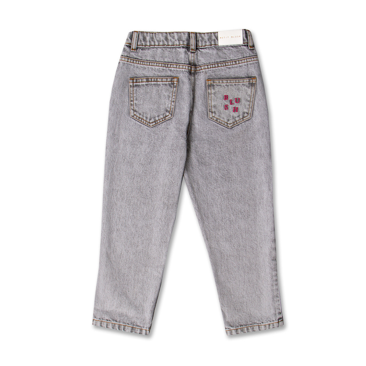 Baggy Fit Jeans  AW25-701 Washed Light Grey