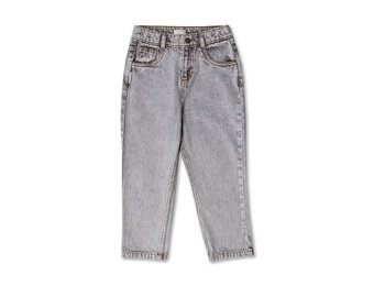 Baggy Fit Jeans  AW25-701 Washed Light Grey