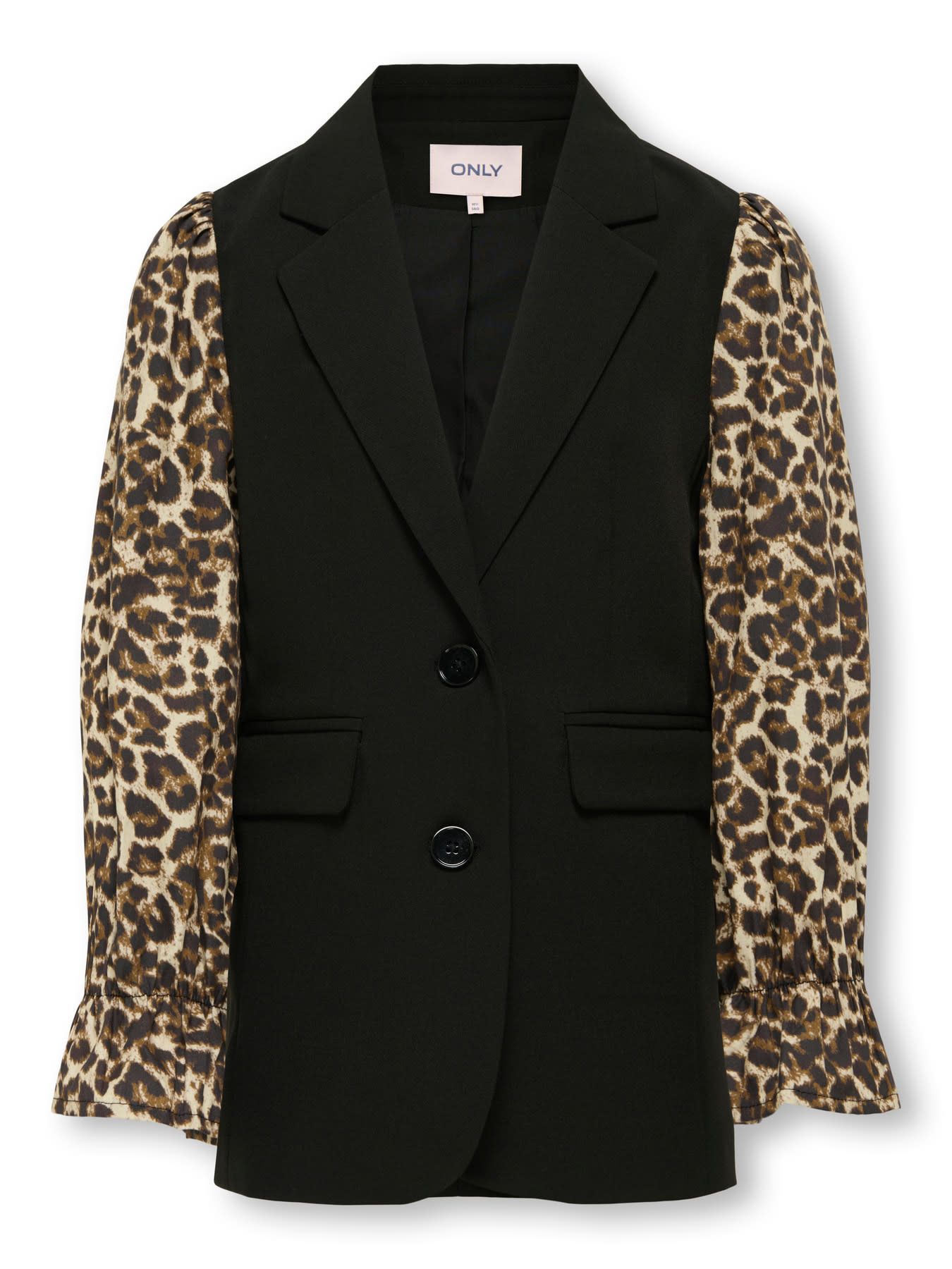 KOGKIRA OVERSIZE LEO SLE. LS BLAZER TLR 15359754 Black LEO AOP SLEEVES