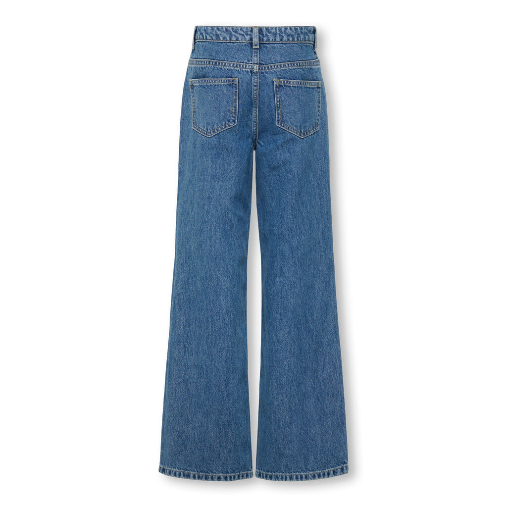 KIDS ONLY KOGJUICY HW WIDE LEG COLLEGE JEANS DNM 15357906 Medium Blue LETTERS