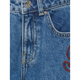 KOGJUICY HW WIDE LEG COLLEGE JEANS DNM 15357906 Medium Blue LETTERS