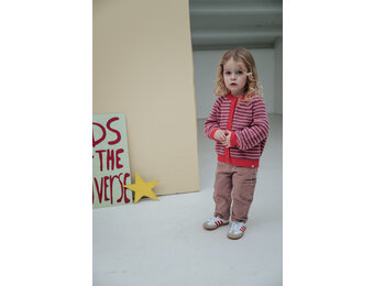 Miles knitted cardigan D508-0324 Bittersweet