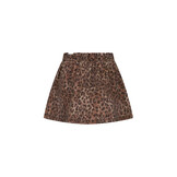 Rosie denim leopard skirt DNOOS-5720-927