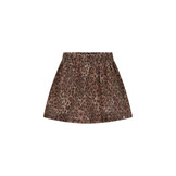 Rosie denim leopard skirt DNOOS-5720-927