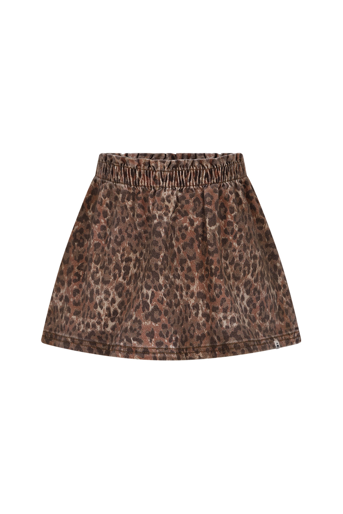 Rosie denim leopard skirt DNOOS-5720-927
