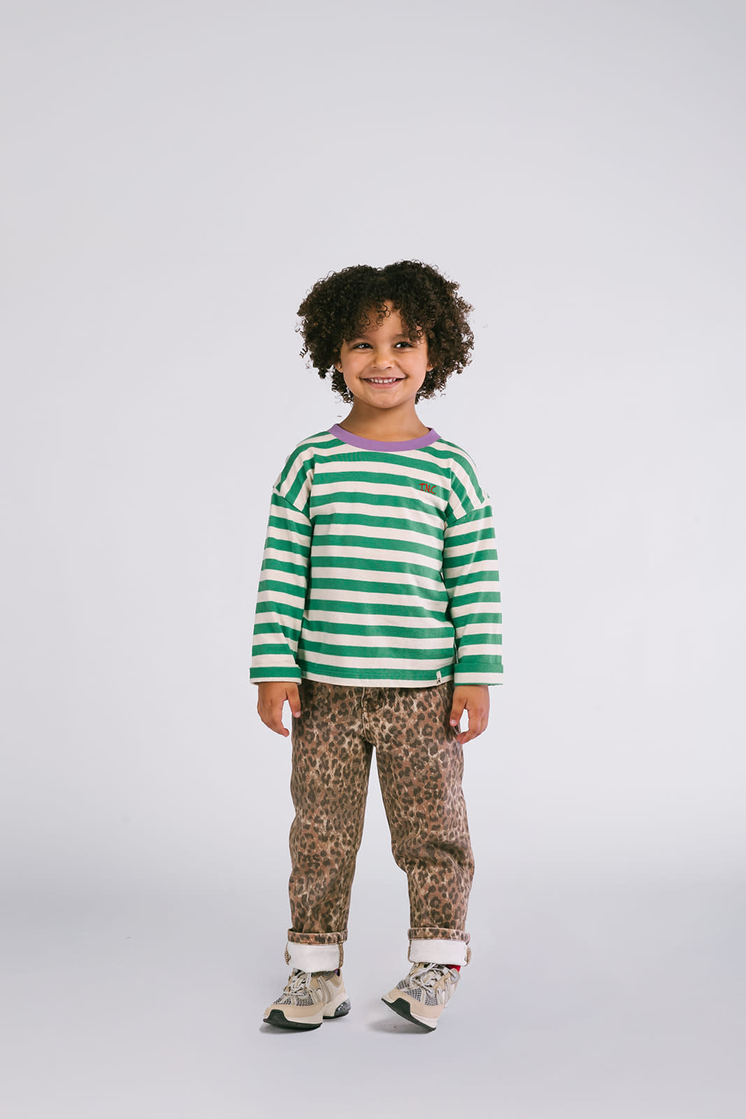 Riley denim leopard pants DNOOS-0621-927