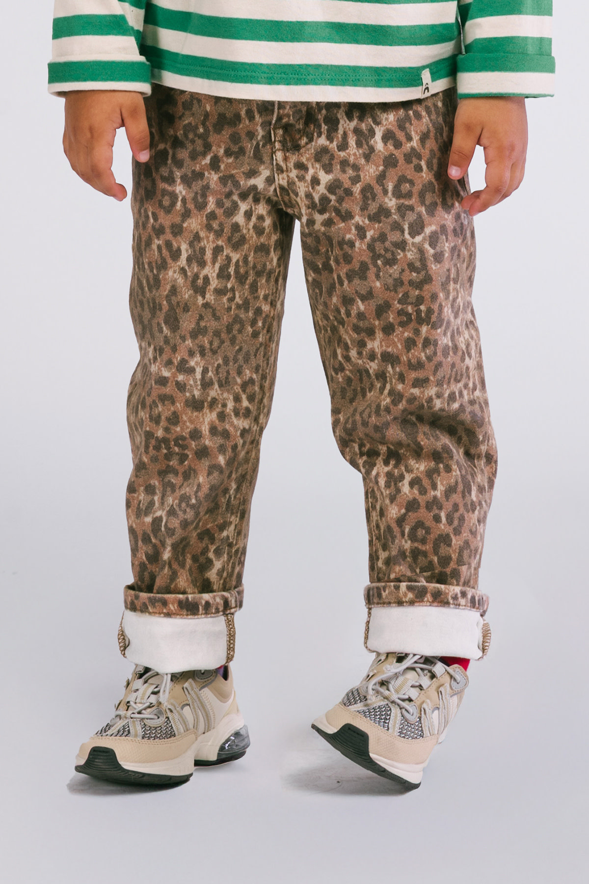 Riley denim leopard pants DNOOS-0621-927