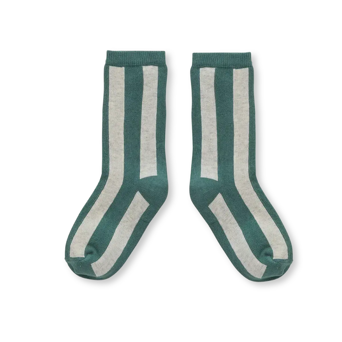 Socks stripes shady green W25-2046 Shady green