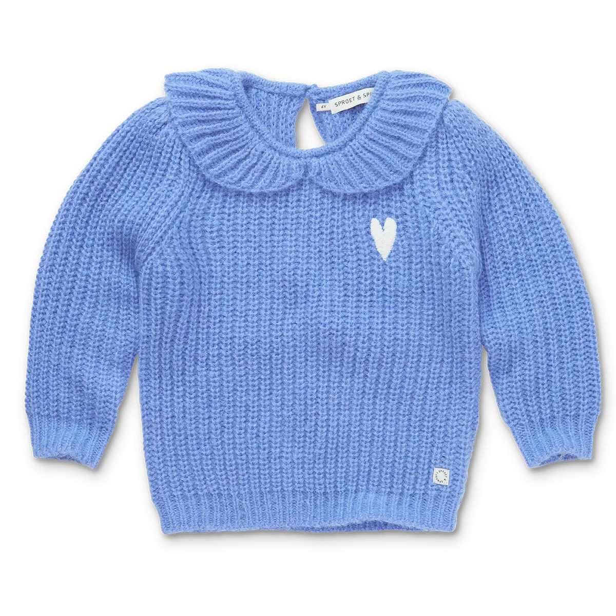 Sweater peter pan collar W25-1955 Ultramarine