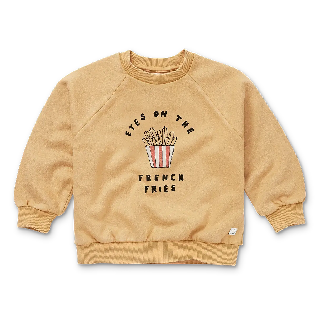 Sweatshirt french fries W25-1929 Sand