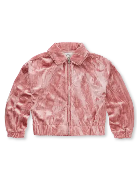 Girls velvet jacket  W25-1973 Peach parfait