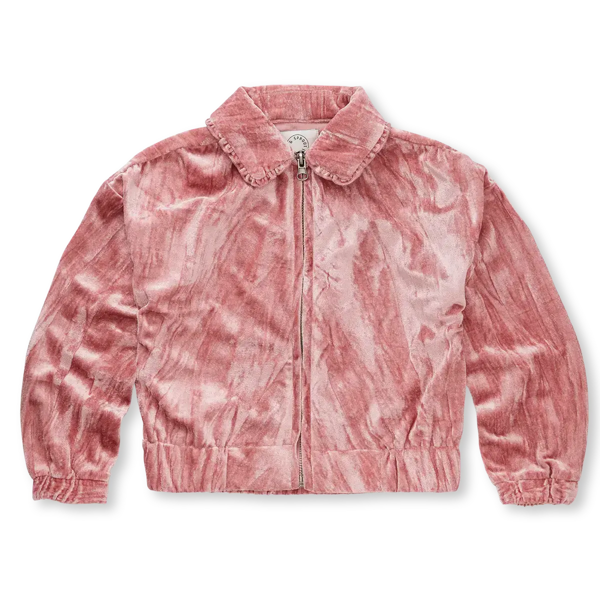 Girls velvet jacket  W25-1973 Peach parfait