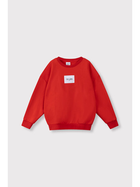 ALIX mini label sweater 62508886424 504 BRIGHT RED