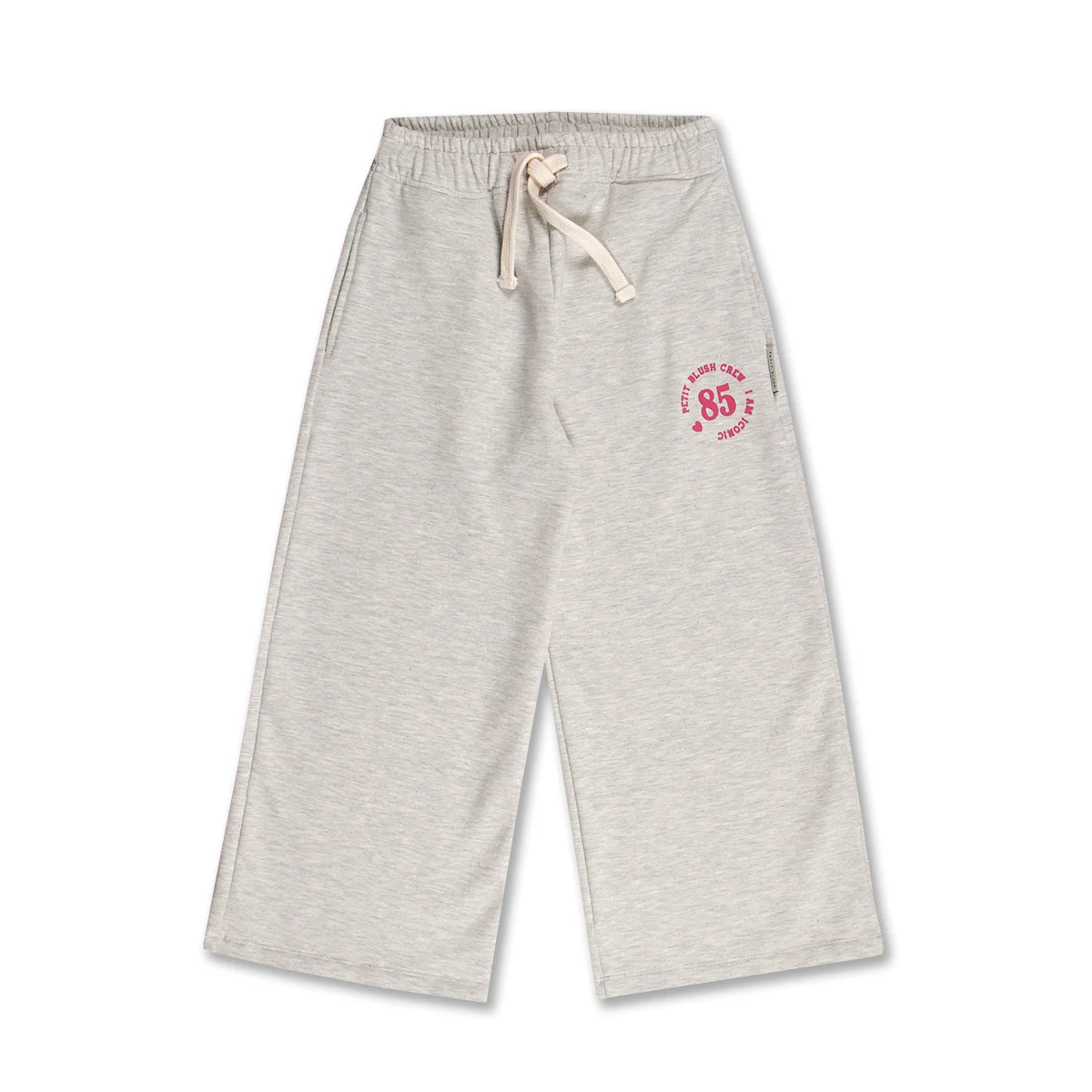 Wide Leg Jogger AW25-609 Grey melange