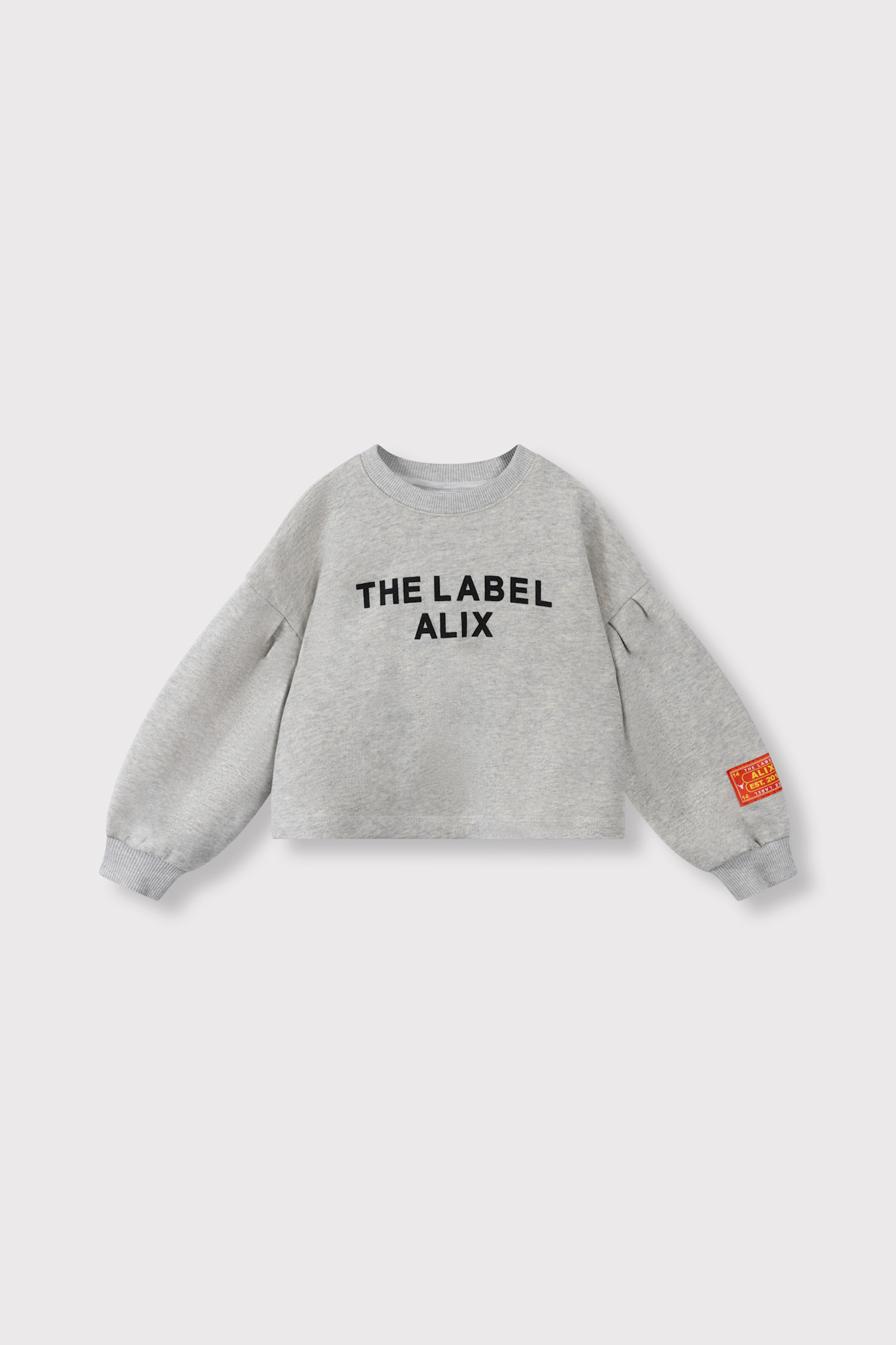 strass logo sweater 62508823441 880 SOFT GREY MELANGE