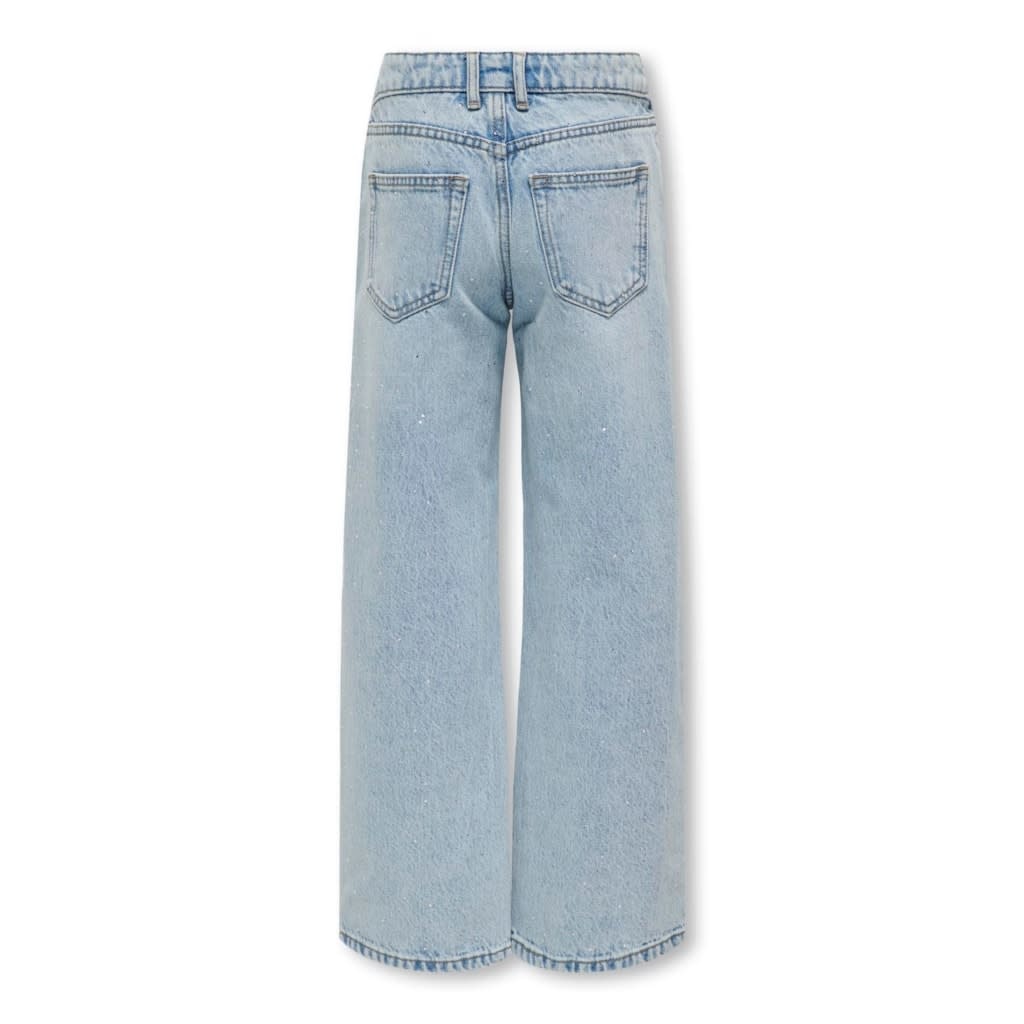 KOGCOBAIN RHINESTONE WIDE DNM AZG 15322355 Light Blue Denim