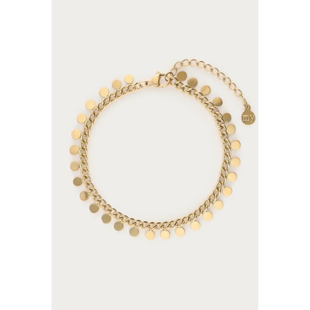 Armband coins MJ05122 Goud