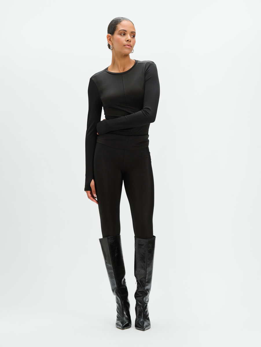 knitted fitted legging ANNA (R2509159761) black