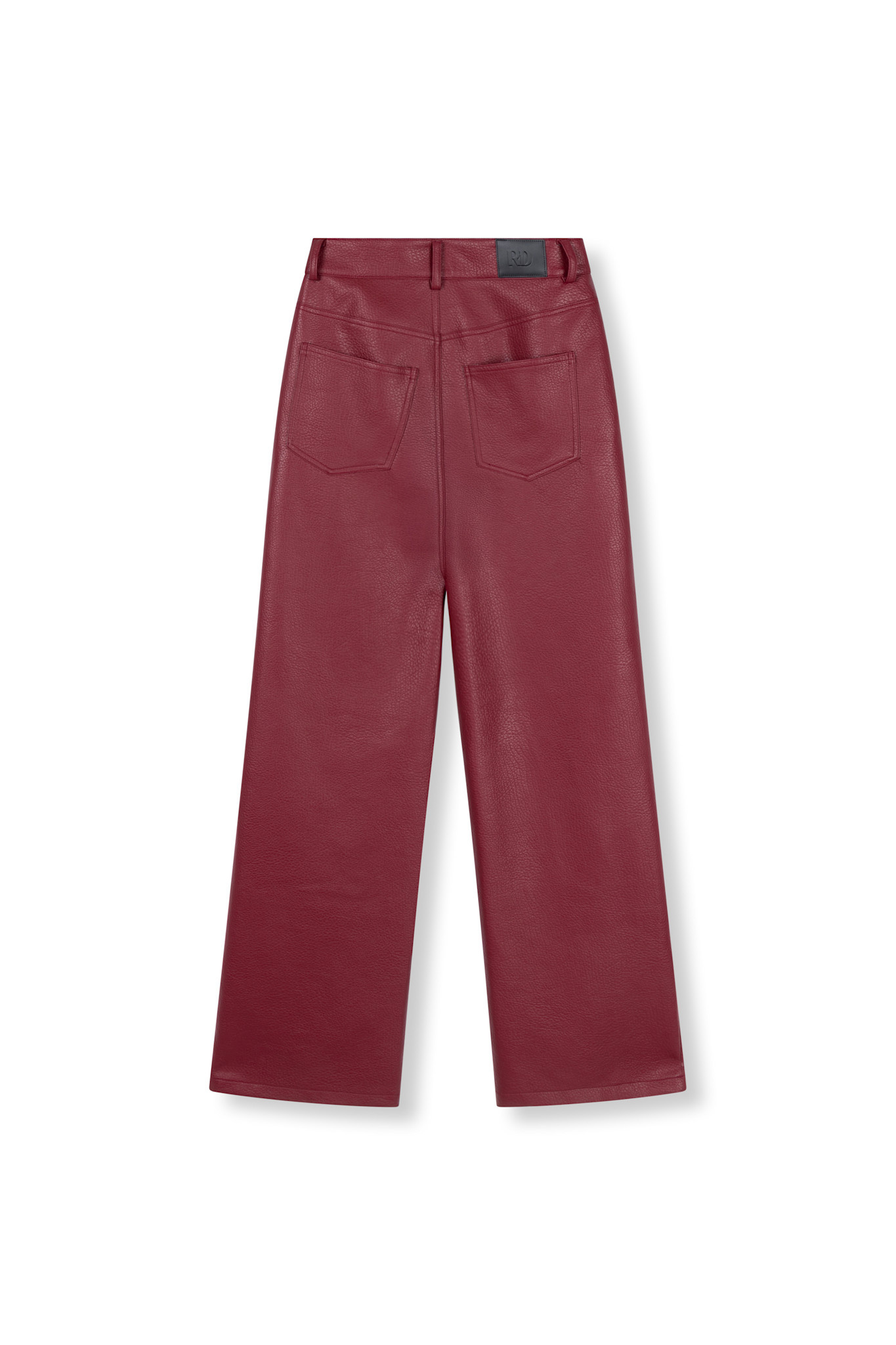 vegan leather wide leg pants ESMEE (R2509180762) bordeaux