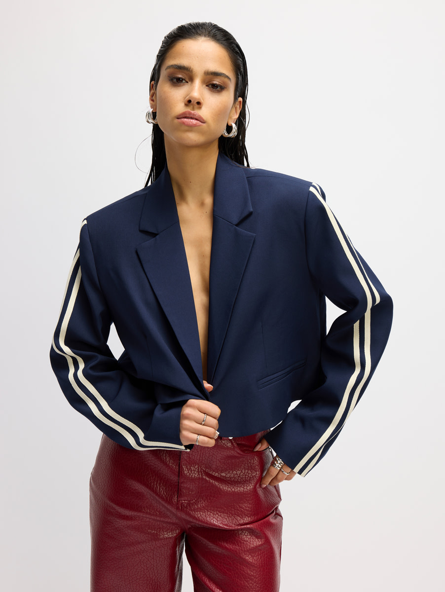 cropped blazer NIV (R2509455753) navy