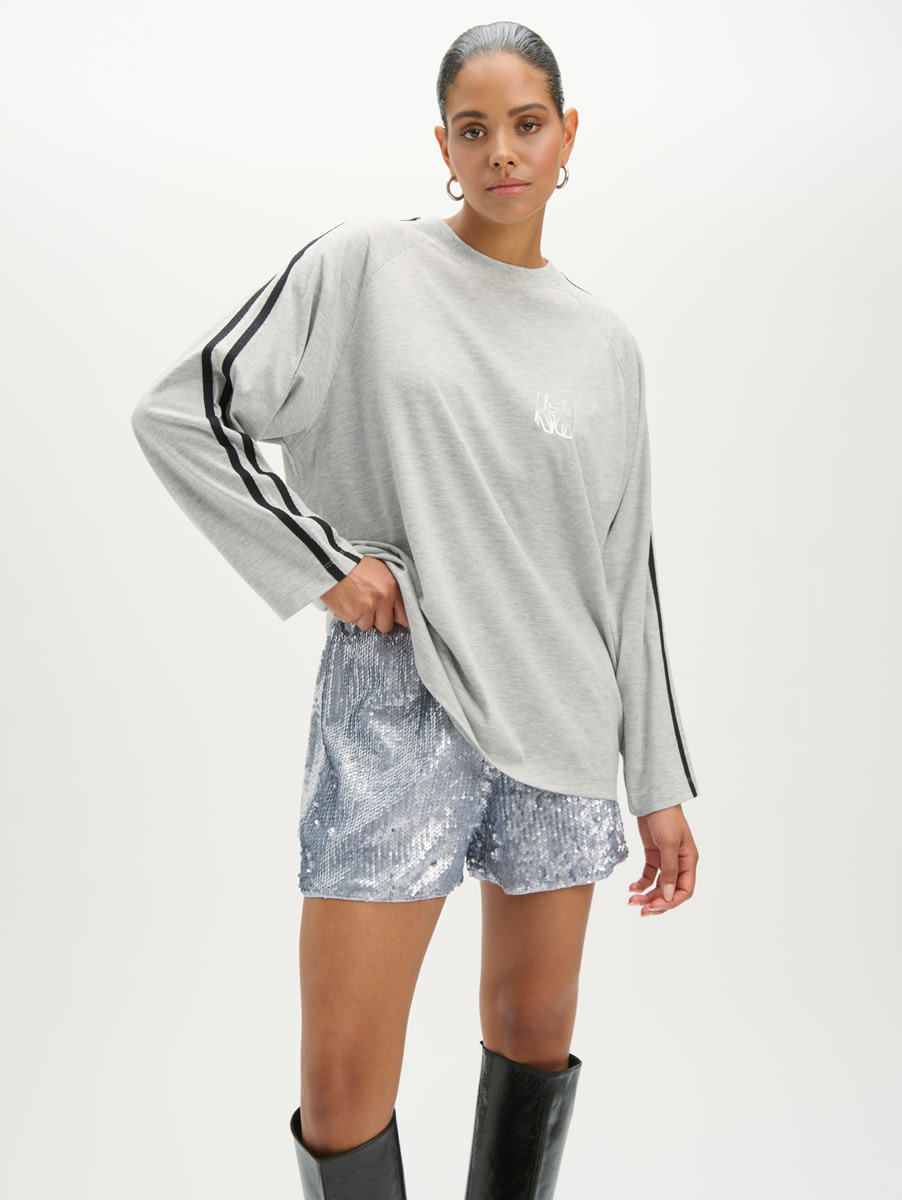 longsleeve raglan t-shirt NATALIE (R2509813777) grey melange