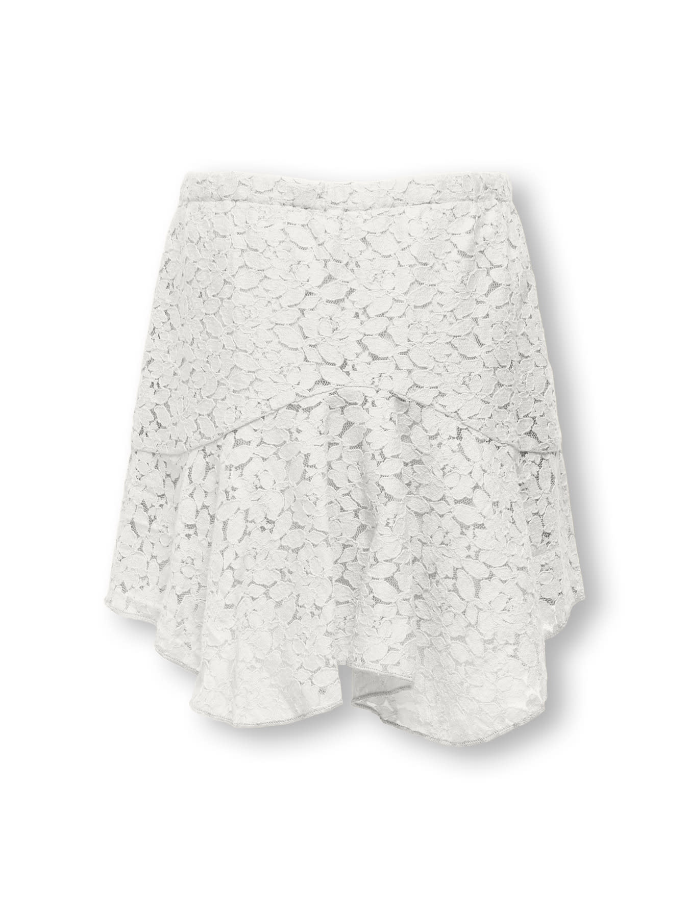 KOGJULIA LACE SKIRT WVN 15345943 Cloud Dancer