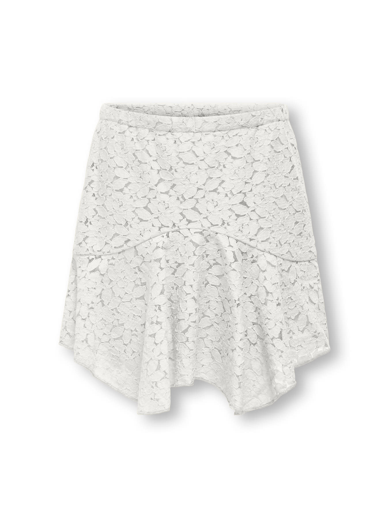 KOGJULIA LACE SKIRT WVN 15345943 Cloud Dancer