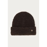 Bruin gebreide beanie MJ14357