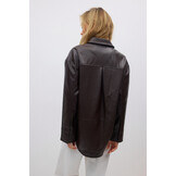 Pu shirt 25769 Brown