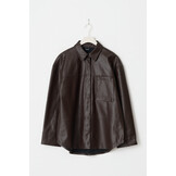 Pu shirt 25769 Brown