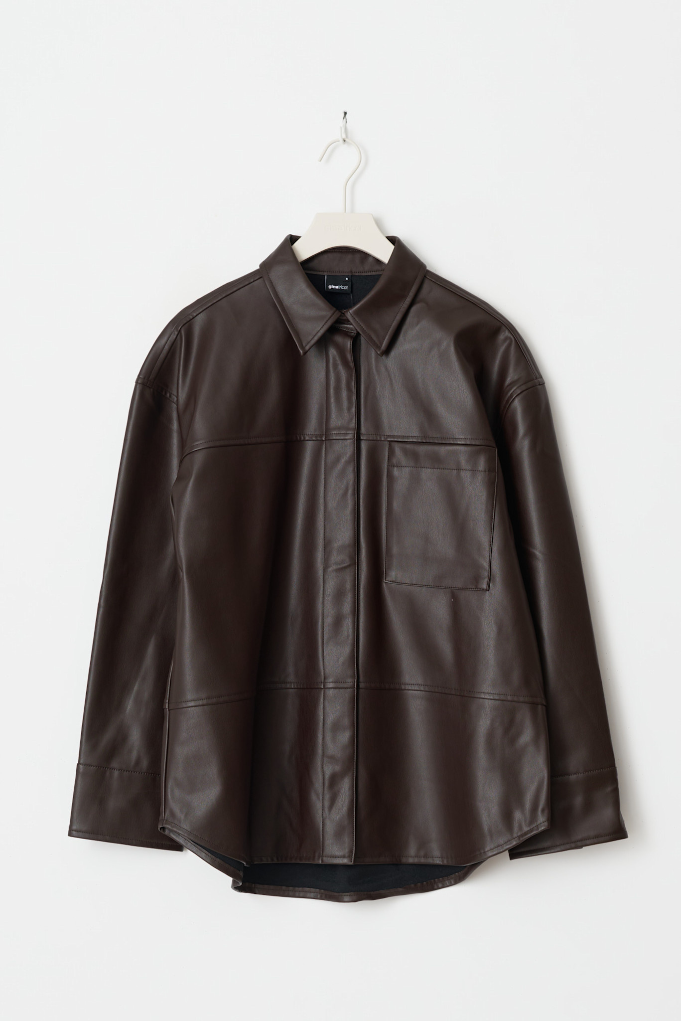 Pu shirt 25769 Brown