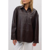 Pu shirt 25769 Brown