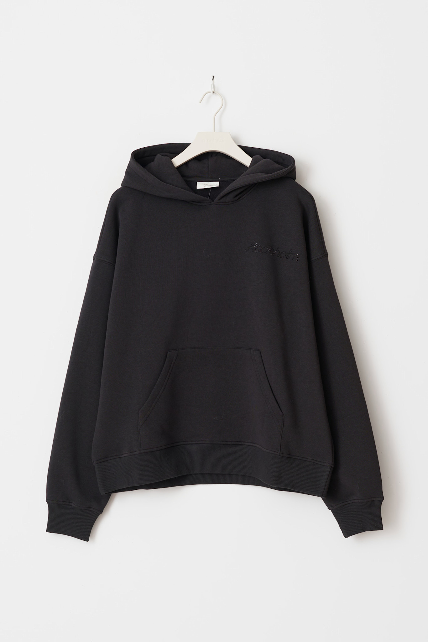 Oversized print hoodie 24946 Offblack