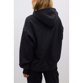 Oversized print hoodie 24946 Offblack