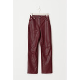 Straight pu trousers 25708 Burgundy (4670)