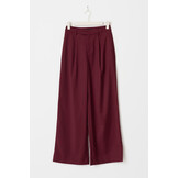 Straight pu trousers 25708 Burgundy (4670)