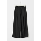 High waist wide trousers 25712 Black