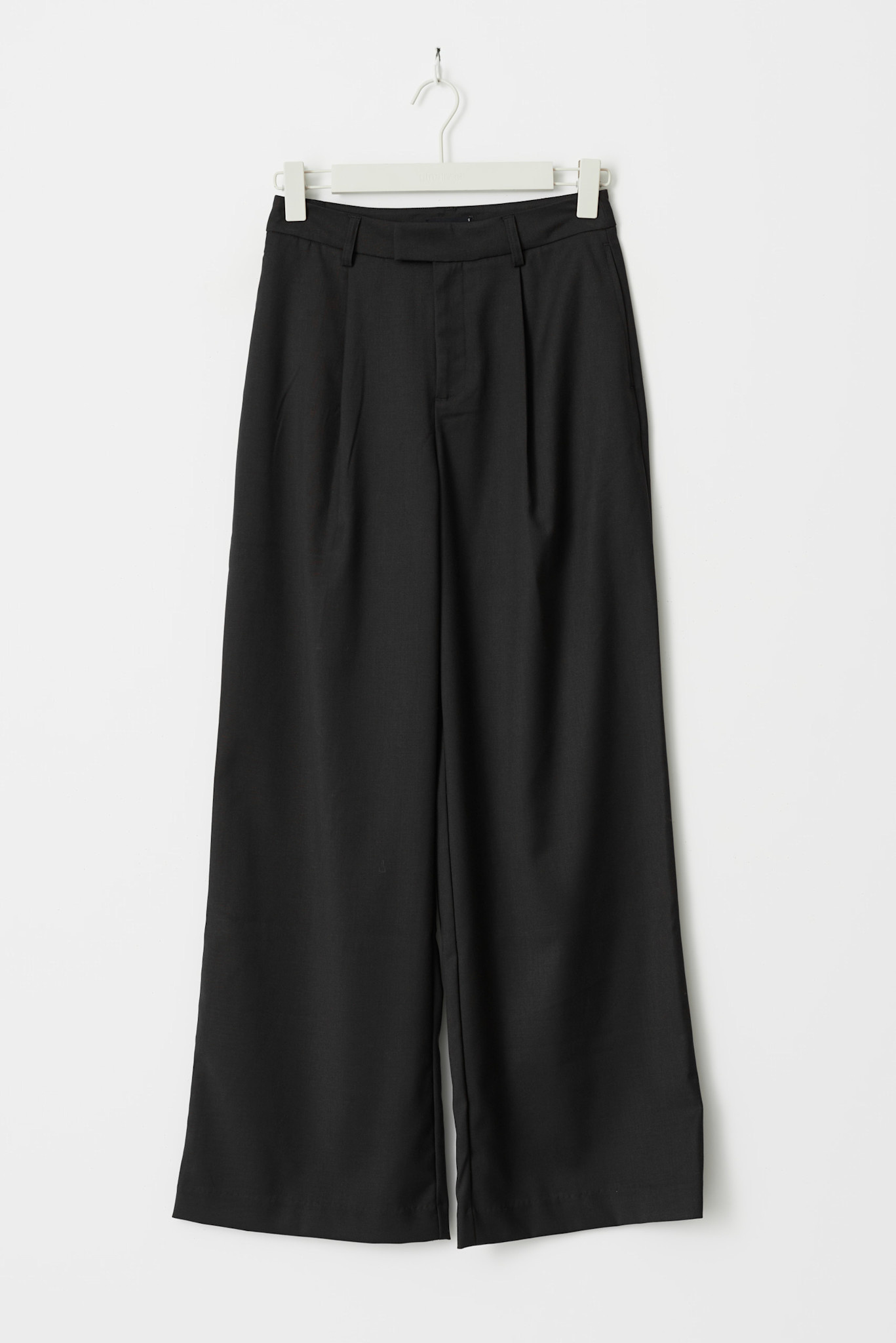 High waist wide trousers 25712 Black