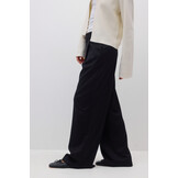 High waist wide trousers 25712 Black