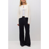 High waist wide trousers 25712 Black