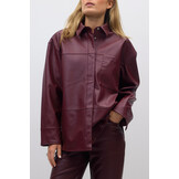 Pu shirt 25769 Burgundy (4670)