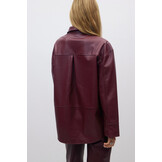 Pu shirt 25769 Burgundy (4670)