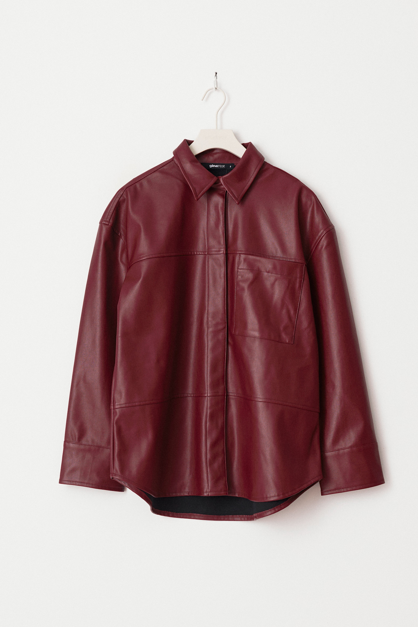 Pu shirt 25769 Burgundy (4670)