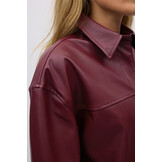 Pu shirt 25769 Burgundy (4670)